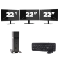 Atrust t176L USFF - Intel Atom x5-E8000 - 8GB RAM - 256GB SSD - Windows 11 + 3x 22 palcov Monitor