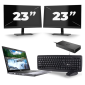 Dell Latitude 5410 - Intel Core I5-10. Generácia - 14 palcov - 8GB RAM - 256 GB SSD - Windows 11 + 2x 23 palcový monitor