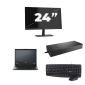 Fujitsu LIFEBOOK E5410 - Intel Core i3-10. generácia - 14 palcov - 8 GB RAM - 256 GB SSD - Windows 11 Home + 1 x 24 palcový monitor