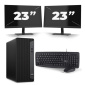 HP Eliteedesk 800 G6 Tower - Intel Core I5-10. Generácia - 8GB RAM - 256 GB SSD - Windows 11 + 2x 23 palcový monitor