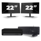 HP EliteDesk 800 G6 USFF - Intel Core i7 10. generácia - 16GB RAM - 256GB SSD - Windows 11 + 2x Monitor 22 palcov