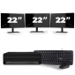 HP EliteDesk 800 G6 USFF - Intel Core i7 10. generácia - 16GB RAM - 256GB SSD - Windows 11 + 3x Monitor 22 palcov