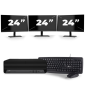 HP EliteDesk 800 G6 USFF - Intel Core i7 10. generácia - 16GB RAM - 256GB SSD - Windows 11 + 3x Monitor 24 palcov