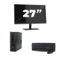 HP ProDesk 600 G2 USFF - Intel Core i3-6. generácia - 8 GB RAM - 256 GB SSD - Windows 11 + 1 x 27-palcový monitor