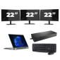 Lenovo Thinkpad L13 Yoga Gen 3 - Intel Core i5 12. generácia - 13 palcov - Touch - 16GB RAM - 256GB SSD - Windows 11 Home + 3x Monitor 22 palcov