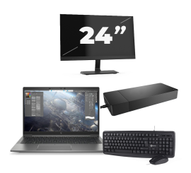 HP ZBook Firefly 14 G8 - Intel Core i7 11. generácia - 14 palcov - 16GB RAM - 256GB SSD - Windows 11 Home + 1x Monitor 24 palcov
