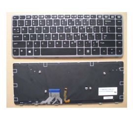 Klávesnica pre notebook pre HP EliteBook Folio 1040 G1 1040 G2 so strieborným podsvietením rámu