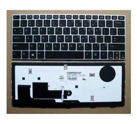 Klávesnica pre notebook HP EliteBook Revolve 810 G1 so strieborným podsvietením rámu