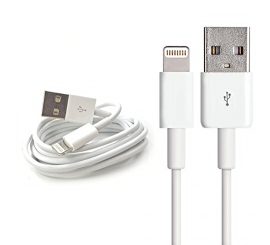 8-kolíkový USB kábel pre iPhone, iPod | Farba Biela 100cm