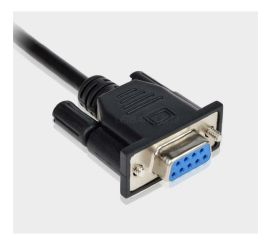 RJ45 samec na DB9 (RS232) kábel samica, 1,5M