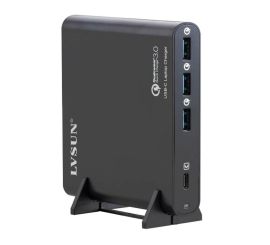 USB Type-C laptop a QC 3.0 nabíjací adaptér so 4 portami