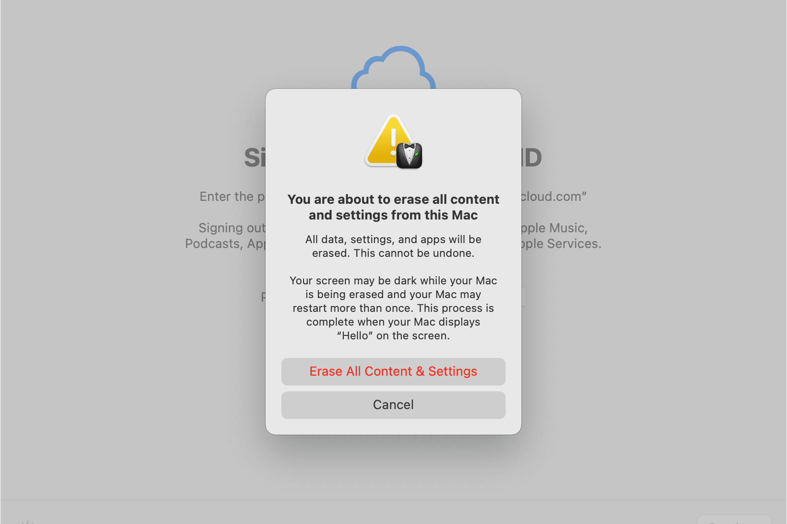 macbook factory reset