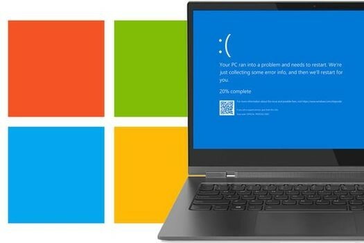 modrá obrazovka na windows